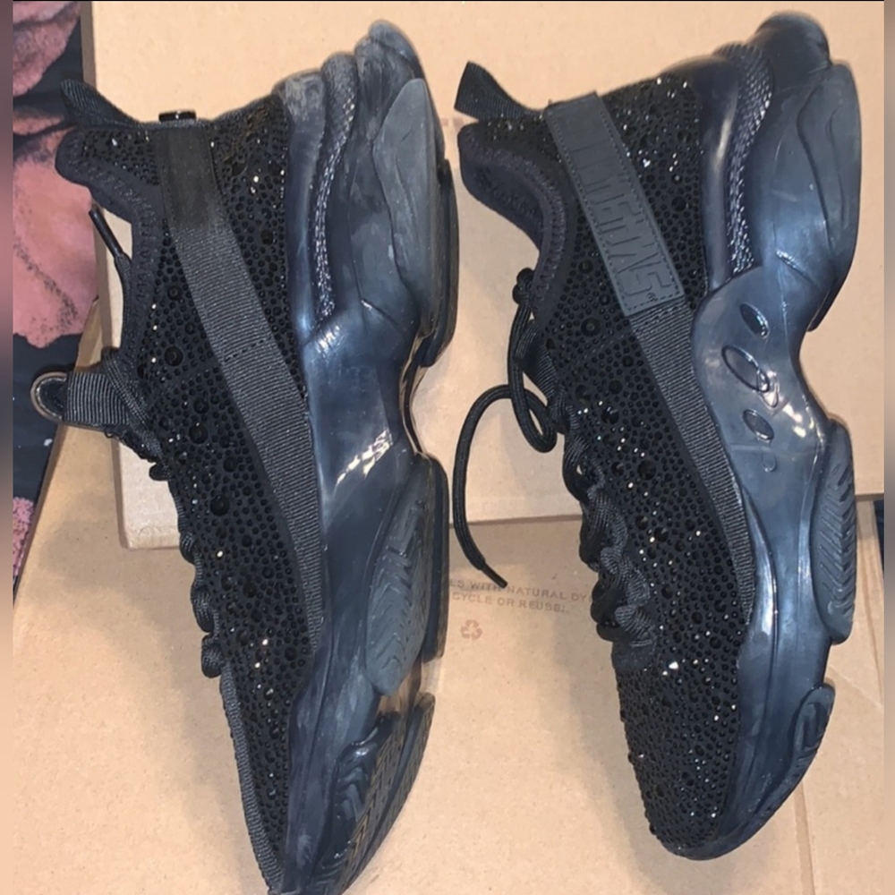 Steve Madden Maxima R Black Rhinestone 8 (fits like 7.5) copy - Picture 9 of 15